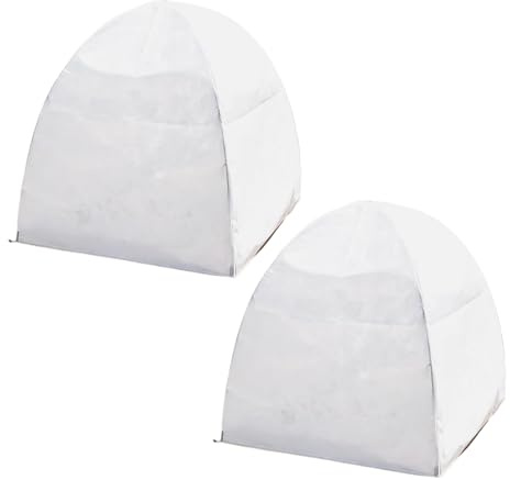 Coperte antigelo per piante da esterno - Tenda per arbusti traspiranti da 2 pezzi - Coperture per piante invernali da 22x22 pollici, per arbusti, alberi da frutto, verdure, cespugli di bacche, protezi
