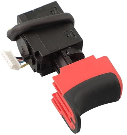 Switch for BS18LTBL SB18LTXBLI SB18LTXBLQI SB18LTX-3BLI SB18LTX-3BLQI 16A Maximum Current 7.2 V - 24 V Voltage Plastic and Metal Trigger Replacement for Cordless Electric Hand Drill Power Tools