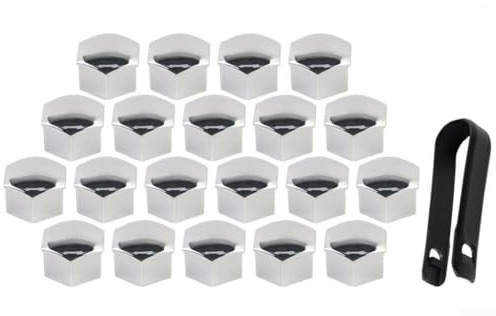 Copridadi per ruota da 20 mm con strumento di rimozione compatibile con Tesla Model 3 Model S Model Y 2017-2020, 20 pezzi