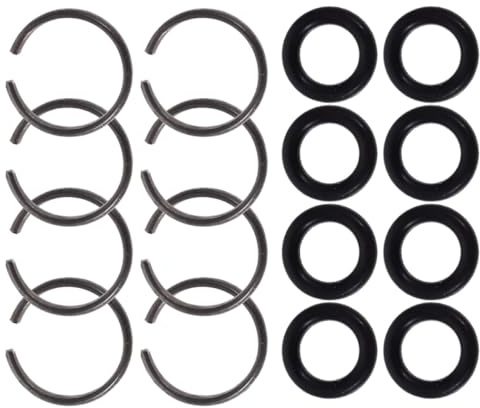 IMUSINICE 8 Satz Schlagschrauber Zubehör mit O ring Steckschlüsselhalterung aus Eisen und Gummi 12,5mm Vierkant Langlebiger Ringsatz für Elektrischen Schlagschrauber