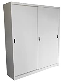Armadio in Metallo Ufficio/Archiviazione Ante Scorrevoli Dim. 150x45x200h cm