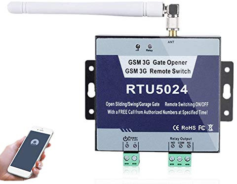 GSM Gate Opener Relay Switch Remote Door Access Controller, GSM Door Gate Opener Access Alarm System Remote On/Off Switch Free Call SMS Command