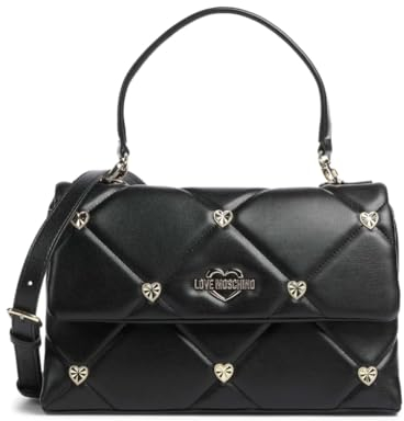 Love Moschino Damen Jc4084pp1glz0 Schultertasche, Schwarz, Einheitsgröße