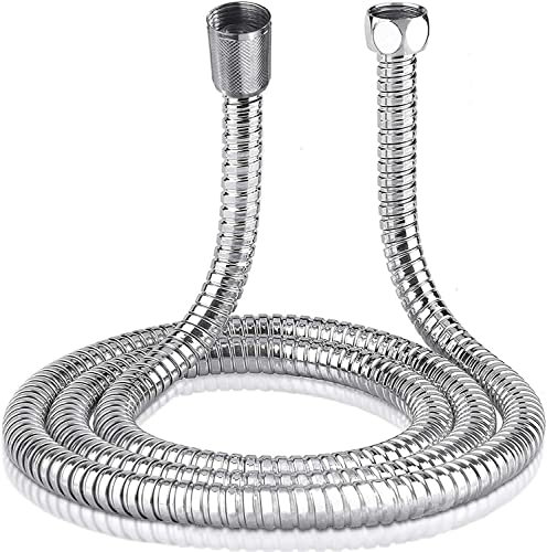 2 UR DOOR Shower Hoses - Universal Standard Fitting and Flexible Anti-Kink Hose for Ease Use and Adjustment - Non-Toxic Materials and Easy DIY Replacement (1 M)