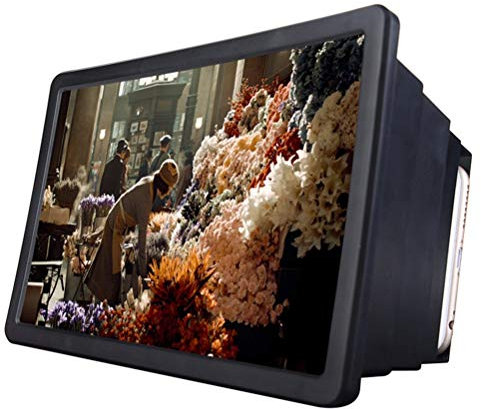 BONOOL Klappbarer 3D-Bildschirmverstärker, Handy-Lupe, HD-Ständer für Video-TV, Klappbildschirm, vergrößerte Augen, Schutzhalter
