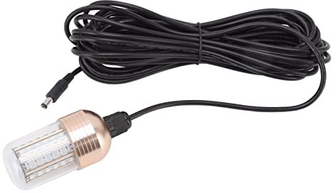 60 LED 30W Lámpara de pesca sumergible IP68 impermeable LED luz de pesca haz de 360 grados Super brillante Iluminación de pesca nocturna subacuática (luz blanca)