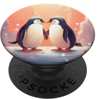 Niedlicher Pinguin PopSockets Klebender PopGrip