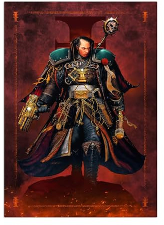 Displate Offiziell Warhammer MetallPoster Magnetische Befestigung Inklusive Lizenziert Bilder Hochwertiges Poster Imperium - Inquisitor Eisenhorn 45 cm x 32 cm