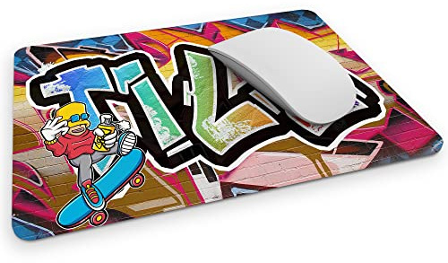 timalo® Graffiti Mousepad personalisiert mit Namen Bedrucken lassen | Mauspad Gamer selbst gestalten | Mousepad-g-14-270x190