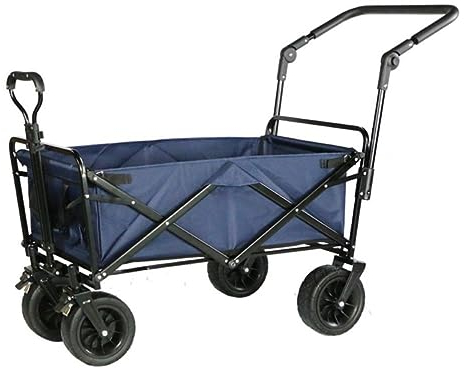 CCYENG Trolley Cart Klappbarer Mehrzweckwagen Campingwagen Mit 4 Rädern Gartenwagen Tragbarer Angelwagen Für Den Außenbereich Für Picknick Strand Campingwagen Gartenw