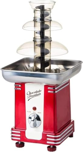 XARONF Máquina de Fuente de Chocolate, Fuente de Chocolate, máquina de Cascada Comercial for el hogar, máquina de Mesa de 3 Niveles
