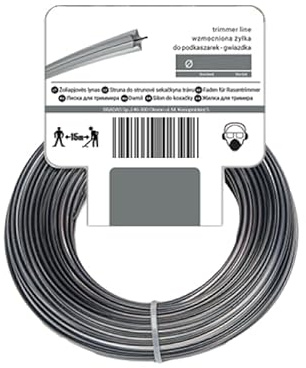 Trimmerschnur Sternprofil für Rasentrimmer & Freischneider – verstärkte Schneidschnur, Verschiedene Durchmesser (1,6–3,0 mm) & Längen (15–100 m)