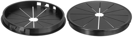QUARKZMAN Arandela de Presión de 3.94 (100mm) de Diámetro de Montaje, 2 Piezas de Arandela Redonda de Nailon para Cables y Mangueras para Varios Cables, Tubos y Alambres, Color Negro