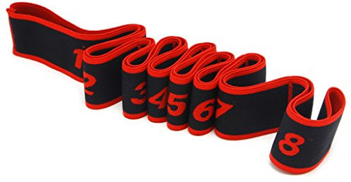 FANGFA Yoga-Band, Gymnastik, Latein-Trainingsbänder, Pilates, Yoga, Stretch, Fitness, elastisches Band, 90 x 4 cm