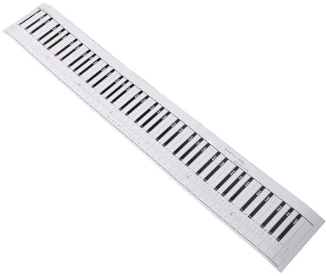 88 Key Piano Keyboard Exercise Paper Piano Key Practice Note Piano Finger Simulation Practice Guide Electronic Piano Exercise Cardboard for Beginner