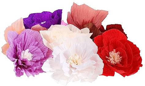 CHILDWEET 11stücke Teilige Papierblumendekorationen Wanddekorationen Aus Seidenpapier Für Innenraumdekoration Gemischte Farben