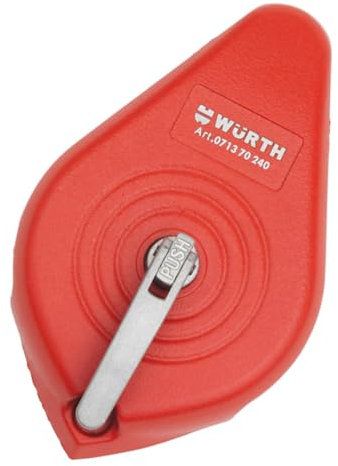 Würth Schlagschnurgerät Chalkline 30m, leichtes Magnesiumgehäuse mit Edelstahl Gürtelclip 071370240