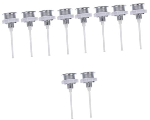 5 Sätze Toilettentaste Wc-druckknopf Wc-tankknopf Wc-drucktaste Für Spülkasten Wc-spülknopfersatz Scharnier Unterlage Wc-spültaste Druckknopf Für Toilette Abs Silver 2 Stück * 5 jojofuny