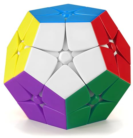 ROXENDA 2x2 Megaminx Dodecahedron Speed Cube, Cubo Mágico para Jugar y Entrenar el Cerebro en Fiestas, Juegos de Mesa y Tiempo Libre