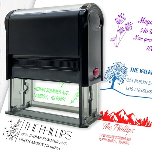 Individuelle Adressstempel mit Selbstfärbung Personalisierte Stempel für Hochzeiten Geschäftsadressen Unterschriften