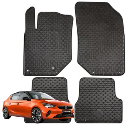 TAPPETI - TAPPETINI IN GOMMA 3D TPE NERI PER OPEL CORSA F 5porte DAL 2019 IN POI