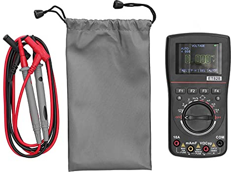 Telituny Multimetro di Oscilloscopio 2 in 1, Multimetro Digitale con Frequenza di Campionamento a 1 MHz, Frequenza 5Hz-5MHz, Auto-range, 4000 Conteggi, per Test di capacità di capacità