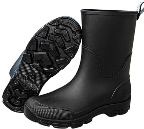 Bottes en Caoutchouc pour Homme Femme Antidérapantes Imperméables Securite avec Embout Acier résistantes aux intempéries de sécurité Industrie Finitions Qualité la Cuisine et pêche