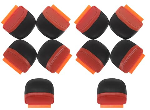UPKOCH Mini Raschietto Adesivi Plastica 10 Pezzi, Rimuovi Colla Auto Resistente, Strumento Raschietto per Vetri e Superfici Auto, Set Compatto per Pulizia Precisa e Protezione Bordi