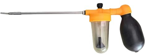 Hrtyvhin Pulvérisateur de pollinisateurs sans Fil de capacité, Tige d ' Extension Amovible, buse en Acier Inoxydable pour Utilisation en Serre, plumeaux de Jardin réglables avec Tige