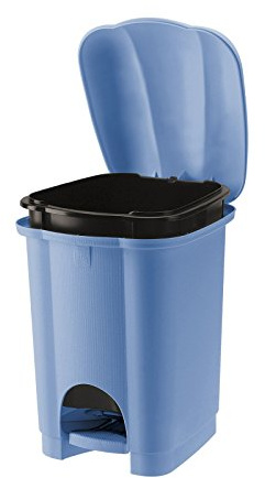 Pattumiera carolina 6 lt azzurra secchio estraibile Tontarelli