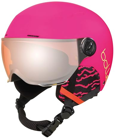 Bollé - Quiz Visor, Hot Pink Matte, Orange Gun Visor Cat. 2, Extra Small, Snow Helmets, Unisex, Children