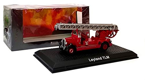 atlas editions Red Leyland TLM Feuerwehrgerät Feuerwehrauto Rettungsdienst Fahrzeug Maßstab 1:76 Druckgussmodell
