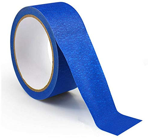 SUPERTOOL Rouleau de ruban adhésif pour décoration et peinture - Ruban de masquage longue durée - Bleu - 35 mm x 30 m
