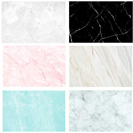 Flat Lay Marble Backdrops Set 3pcs 56x86cm Food Photography Photoshoot Background Double Sided for Photo Studio Jewelry Tabletop Pictures Props