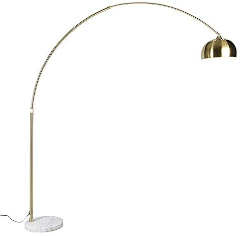 Qazqa xxl - Lampadaire - 1 lumière - H 2690 mm - Doré/Laiton - Moderne - éclairage intérieur - Salon I Chambre