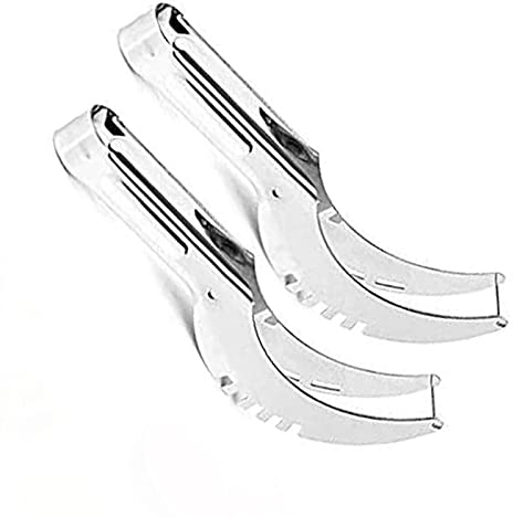 Hezhu 2X Edelstahl Wassermelonen Schneider Melonenschneider Melonenmesser Obstmesser