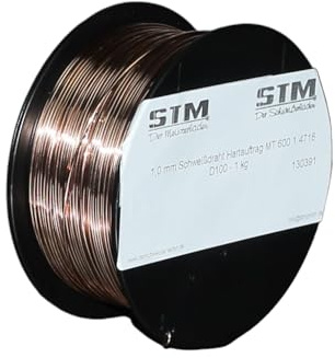 MTC Schweißdraht Hartauftrag MT 600 HB 1.4718 1,0 mm 0,5-15KG D100 D200 K300 (D100, 1 Kg)