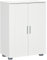 kleankin Armario de Baño con 2 Puertas y 2 Estantes Ajustables de 7 Niveles Mueble Auxiliar de Almacenaje para Salón Cocina Antivuelco 60x30x80 cm Blanco