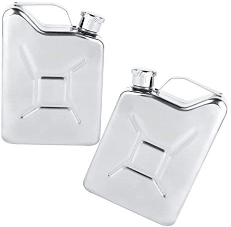 Fiaschetta tascabile in acciaio inossidabile da 5 once, 2 pezzi decanter per liquori portatile whisky liquore vino Pot Mini bottiglia di alcol tascabile bottiglia di vino tascabile per campeggio, picn