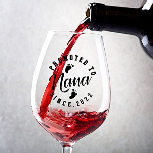 Rimego Set di 2 bicchieri da vino rosso, promossi a Nana, bicchieri da vino rosso, 481,9 ml, grandi bicchieri da vino bordeaux, per uso domestico e ristorante