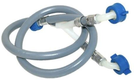 2 In 1 Dual Split Inlet Water Hose To Fit Washing Machine Genuine 1.2m
