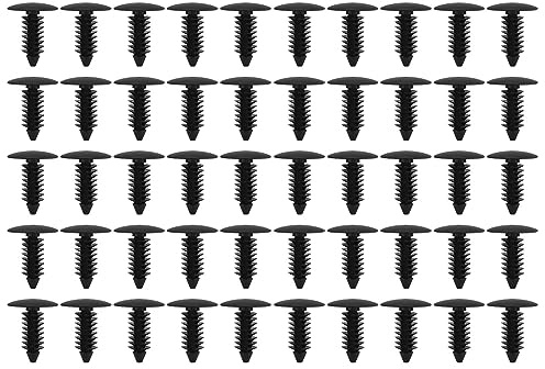 Lot de 60 rivets en plastique pour intérieur de voiture, 7,8 mm, blanc, universel, compatible avec coffre, porte intérieure ou panneau de garniture