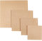 craspire 4 Größen, Quadratische MDF-Holzbretter Zum Basteln, 3 mm Dick, Mitteldichte Faserplatte, Holz-MDF-Platte, Spanplattenplatten Für Ton, Trockenbrett, Fotorahmen, Malerei