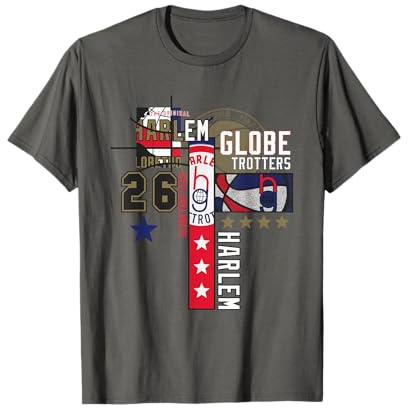 Harlem Globetrotters Logo Trickshot Masters Fan di basket Maglietta