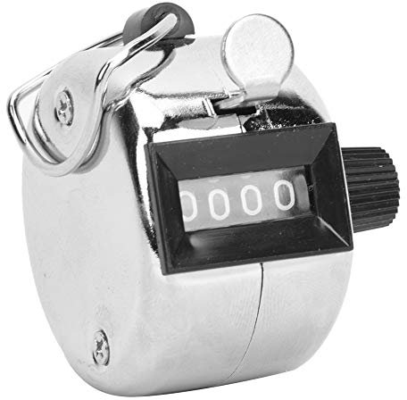Tyenaza Tally Clicker Counter, 4-stelliger Handheld Tally Counter Clicker Pitch Counter zum Zählen, Stricken, Coaching, Angeln