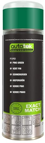 Autotek Professional Exact Match Car Spray Paint, Ford Pine Green Aerosol Spray 300 ml