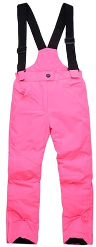 Skihose Kinder Gefüttert Mit Träger Schneehose Jungen Mädchen Wasserdicht Elastischer Bund Skihose Verstellbar Trägern Hosenträger Snowboardhose Latzhose Jungs Baggy Warm Ski Hosen