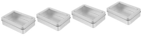 ibasenice 4pcs Dice Case Iron Box for Storage Boxes Lids Portable Dice Organizer Crafting