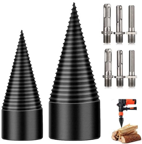 Festberg Bohrer Holzspalter Original Mit 3 Griffen, Festberg Bohrer Holzspalter-32/42/50mm, Festberg-Bohrer Holzspalter Bohrer, Festberg Bohrer Set, Festbergbohrer Holzspalter (32mm+42mm)