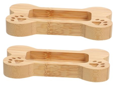 COOPHYA 2stücke Visitenkartenhalter Aus Holz Stabiles Business Card Holder Für Schreibtisch Strukturierter Namenskartenständer Mit Großem Fassungsvermögen Zur Professionellen Nutzung
